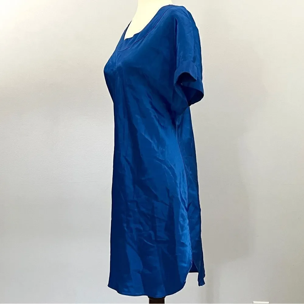 Vintage Victoria’s Secret Gold Label Royal Blue Chemise Slip Dress Nightie P/S